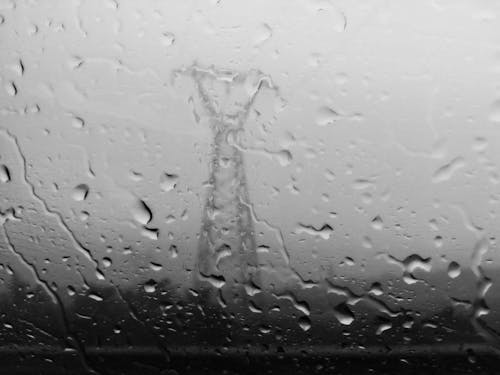 Gratis arkivbilde med el-pylon, kraftoverføringstårn, regn