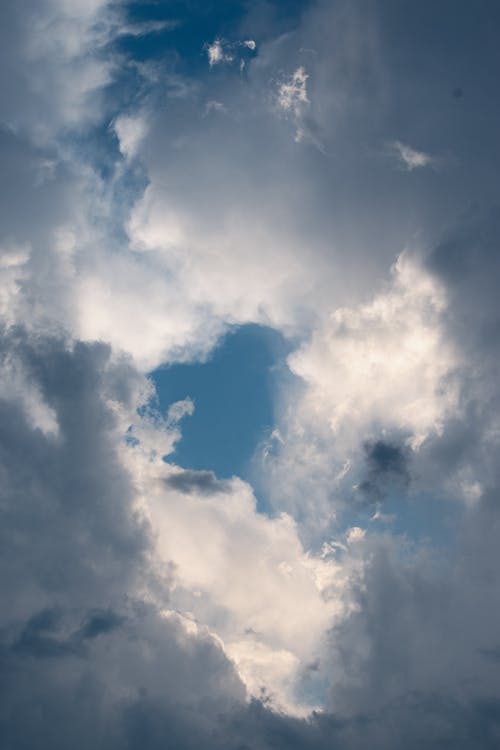 Základová fotografie zdarma na téma mezera, modrá, mraky