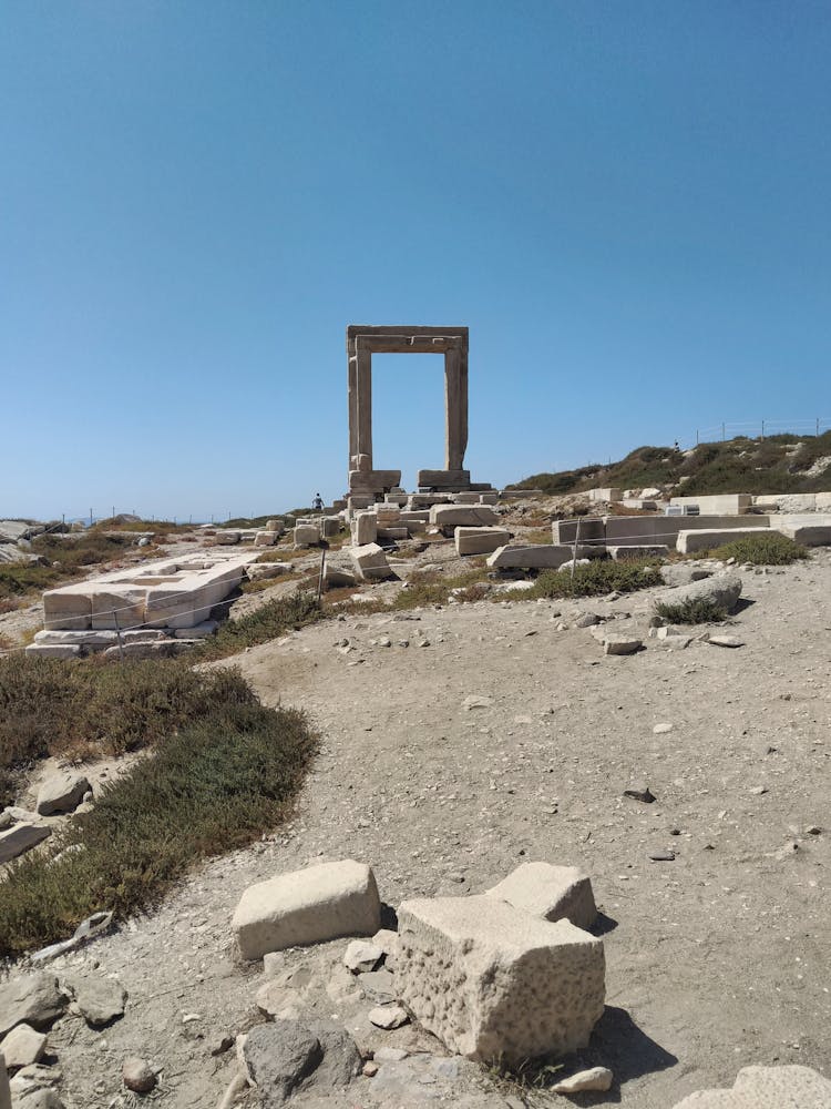 Temple Of Apollo In Naxos, Greece 