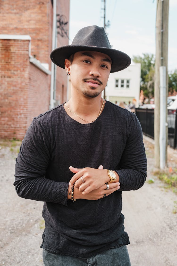 Portrait Of Man In Hat