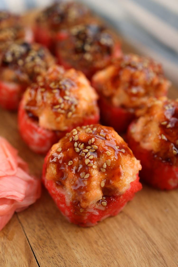 Stuffed Tomatoes With Sesame