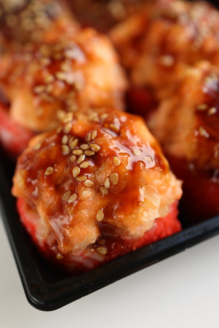 Stuffed Tomatoes Served In A Restaurant