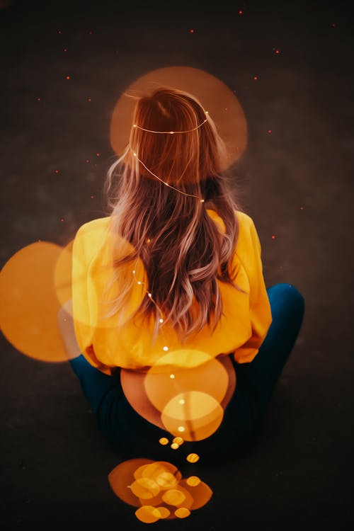 Free Woman In Yellow Top Stock Photo