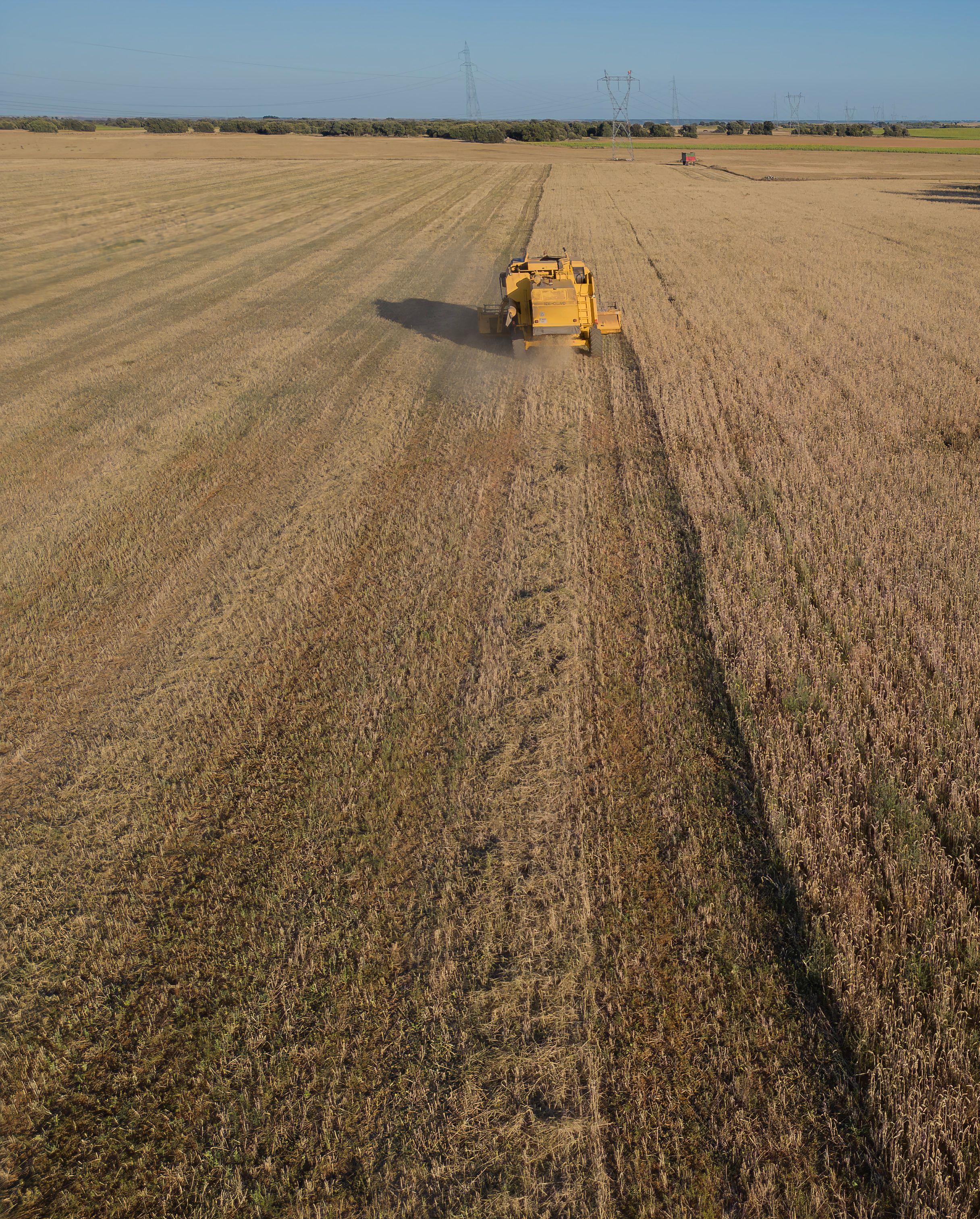 Combine on Field · Free Stock Photo