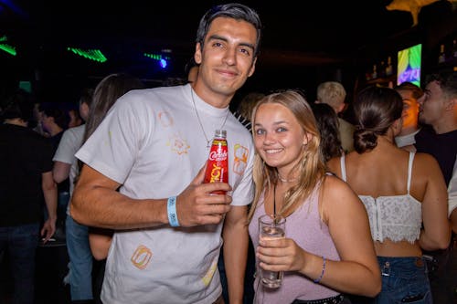 Young Man and Woman at the Club 