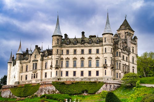 The Dunrobin Castle and Gardens in Sutherland, Scotland 