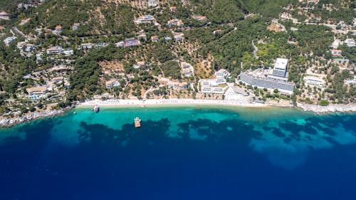 deniz, hava fotoğrafçılığı, kıyı şeridi içeren Ücretsiz stok fotoğraf