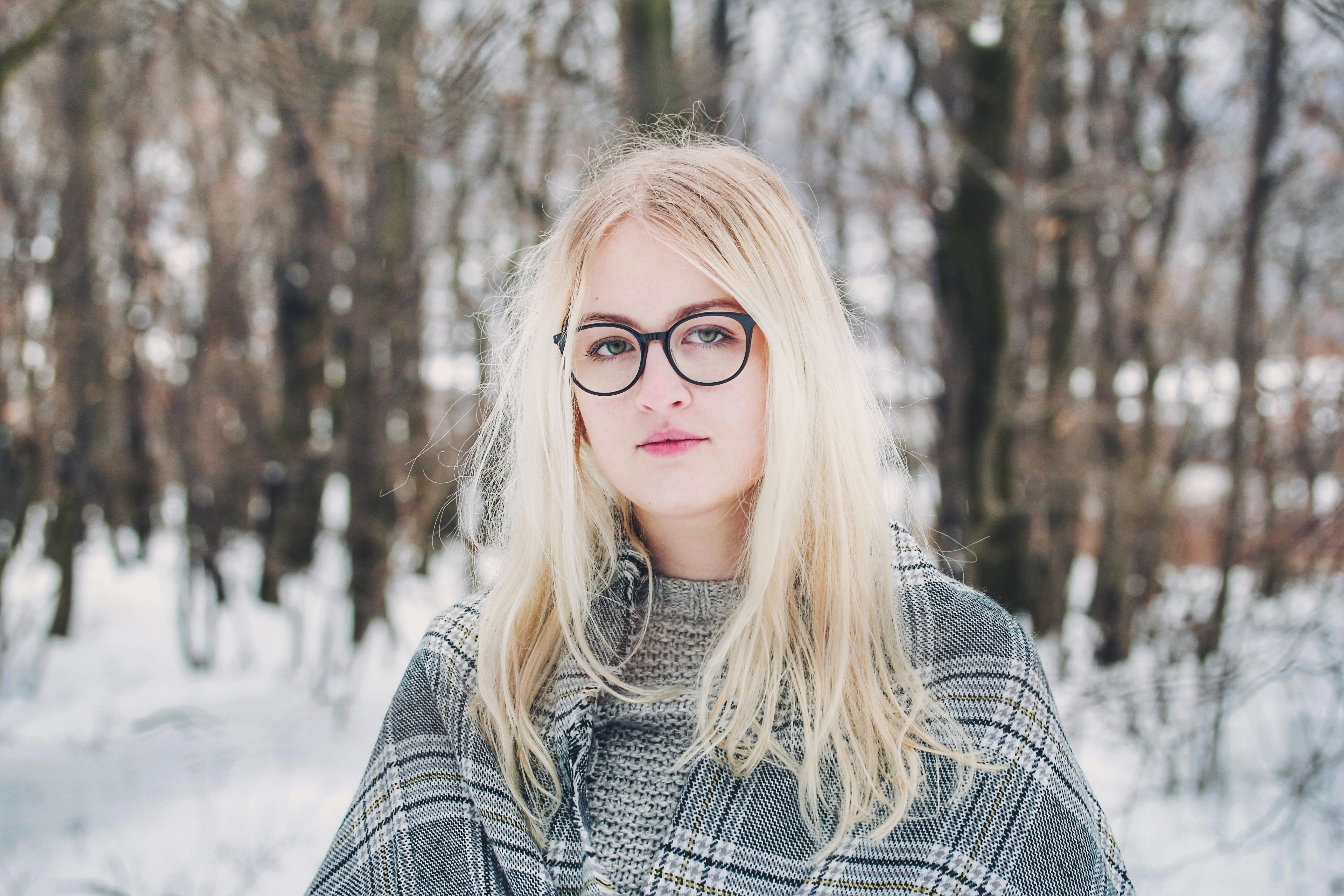 Fashion Woman With Goggles Winter Portrait Stock Photo - Download