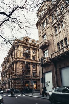 Explore the stunning architecture of Baku's Old Town with historic buildings and vibrant street life.