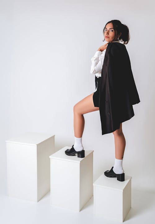 Studio Shot of a Young Elegant Woman 