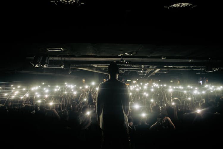 Musician In Front Of Audience