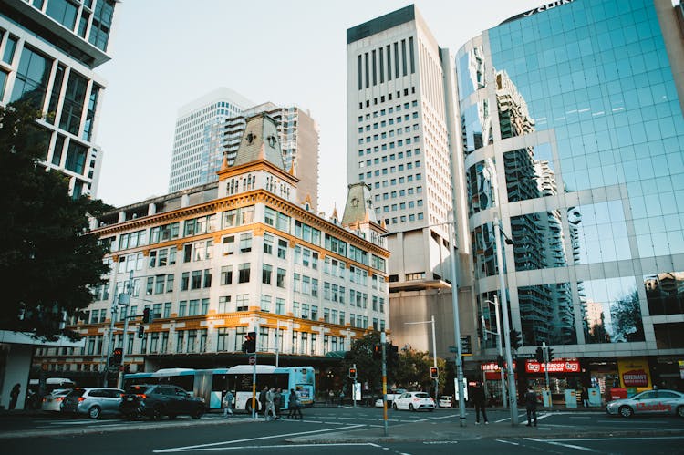 Skyscrapers In Downtown Sydney, Australia