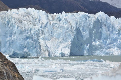 Frozen Snow on Shore