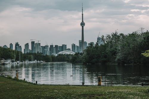 Skyline of Toronto with the View of the CN Tower