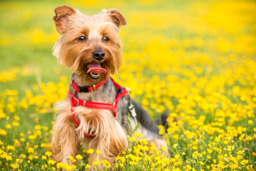 Tan and Black Yorkshire Terrier