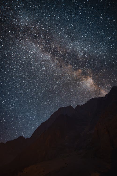 คลังภาพถ่ายฟรี ของ กลางคืน, ซิลูเอตต์, ดวงดาว