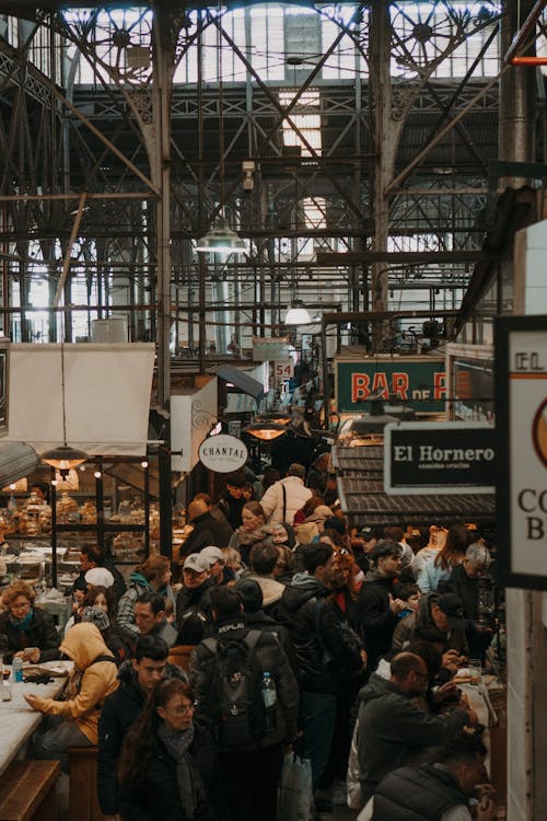 Crowd in Market Hall