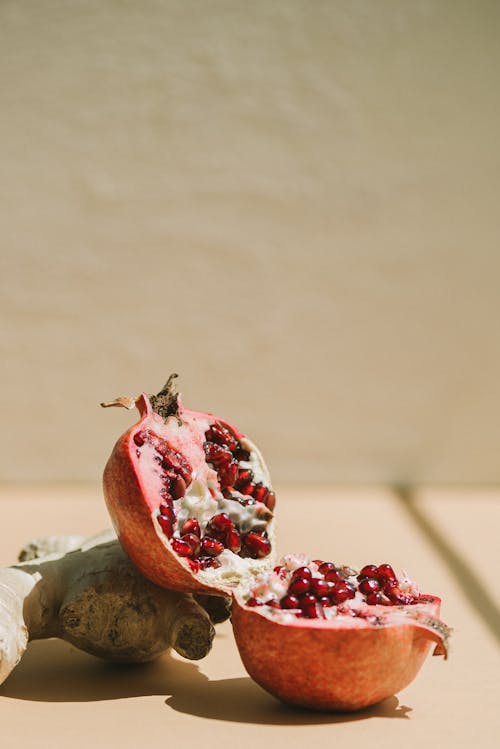 Pomegranate with Red Seeds