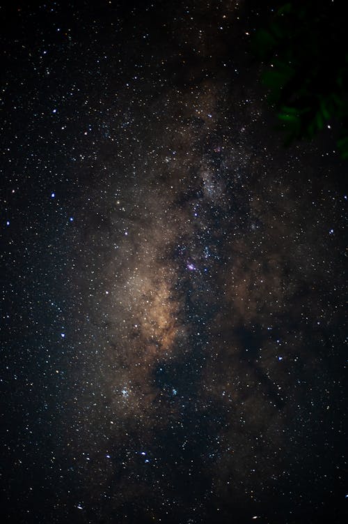 Milky Way Seen in a Starry Night Sky
