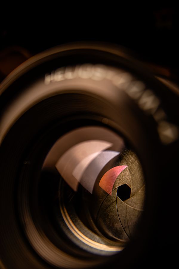 Abstract Photograph of a Camera Lens · Free Stock Photo