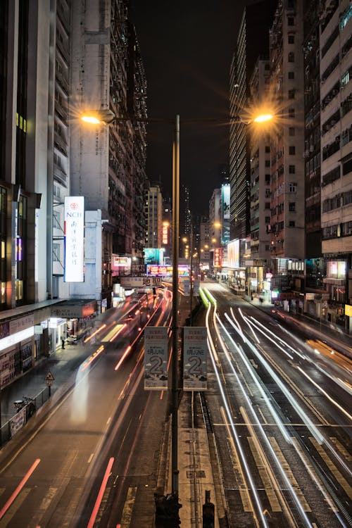 交通, 垂直拍攝, 城市街道 的 免費圖庫相片