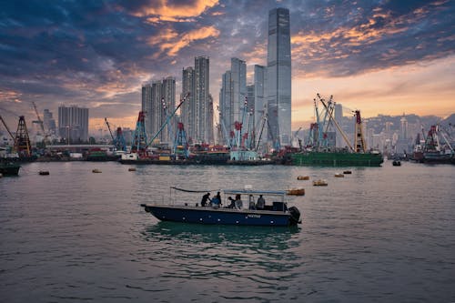 Clouds over Sea Coast in Hong Kong