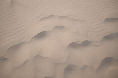 Free Close-up of sand dunes with textures in Samalayuca, Mexico's desert. Stock Photo