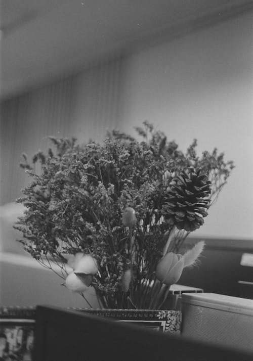 Bouquet and Pine Cone
