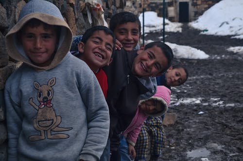 Smiling Villager Children