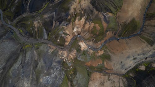 Безкоштовне стокове фото на тему «Аерофотозйомка, вид зверху, гірський хребет»