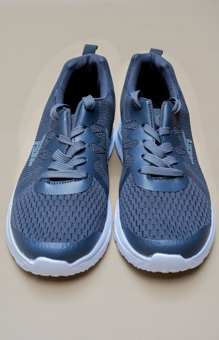 Close Up Of Blue Shoes