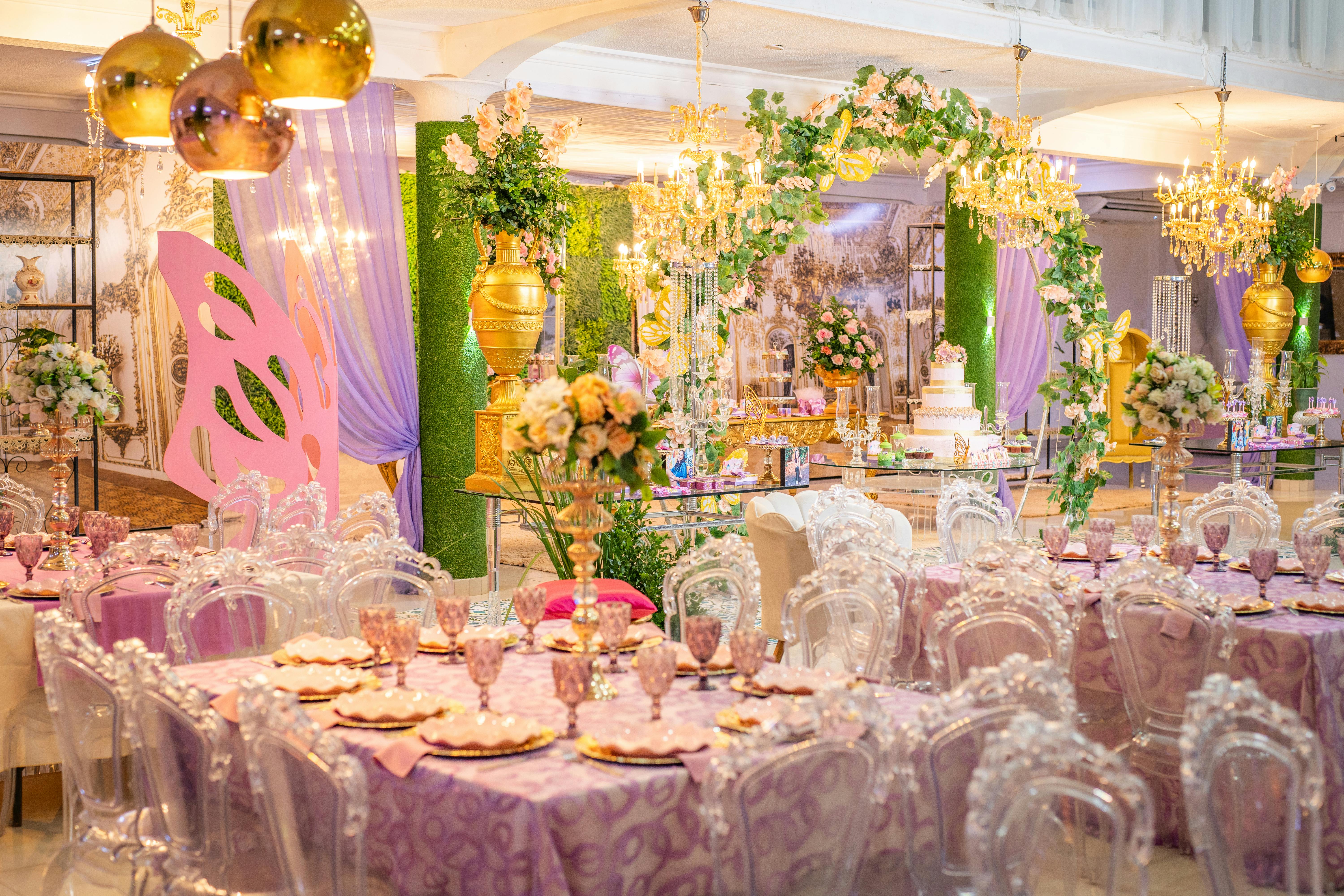Luxurious wedding setting