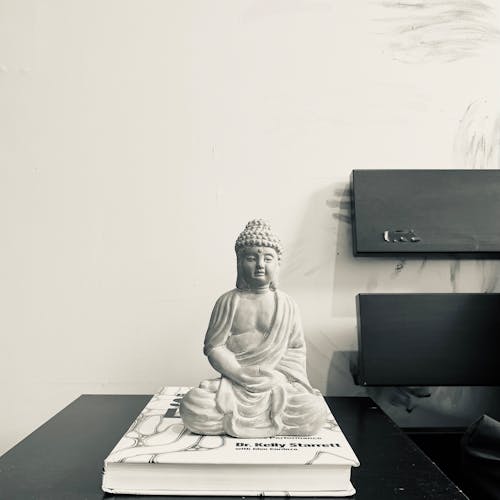 Statue of Buddha on a Book 