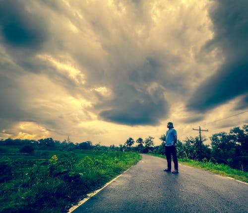 Free stock photo of alone, alone in road, angry