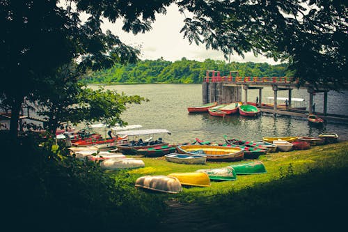 Free stock photo of bangladesh, boat on lake, cloud