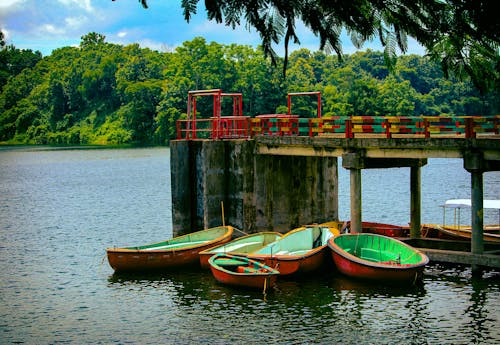 Free stock photo of bangladesh, boat on lake, cloud