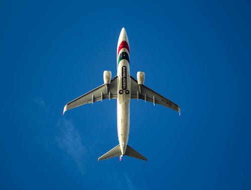 Airplane on Clear Sky