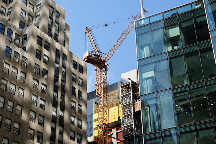 Construction Crane In A City 