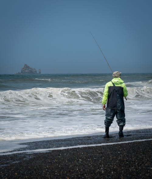 Fisherman on Sea Shore