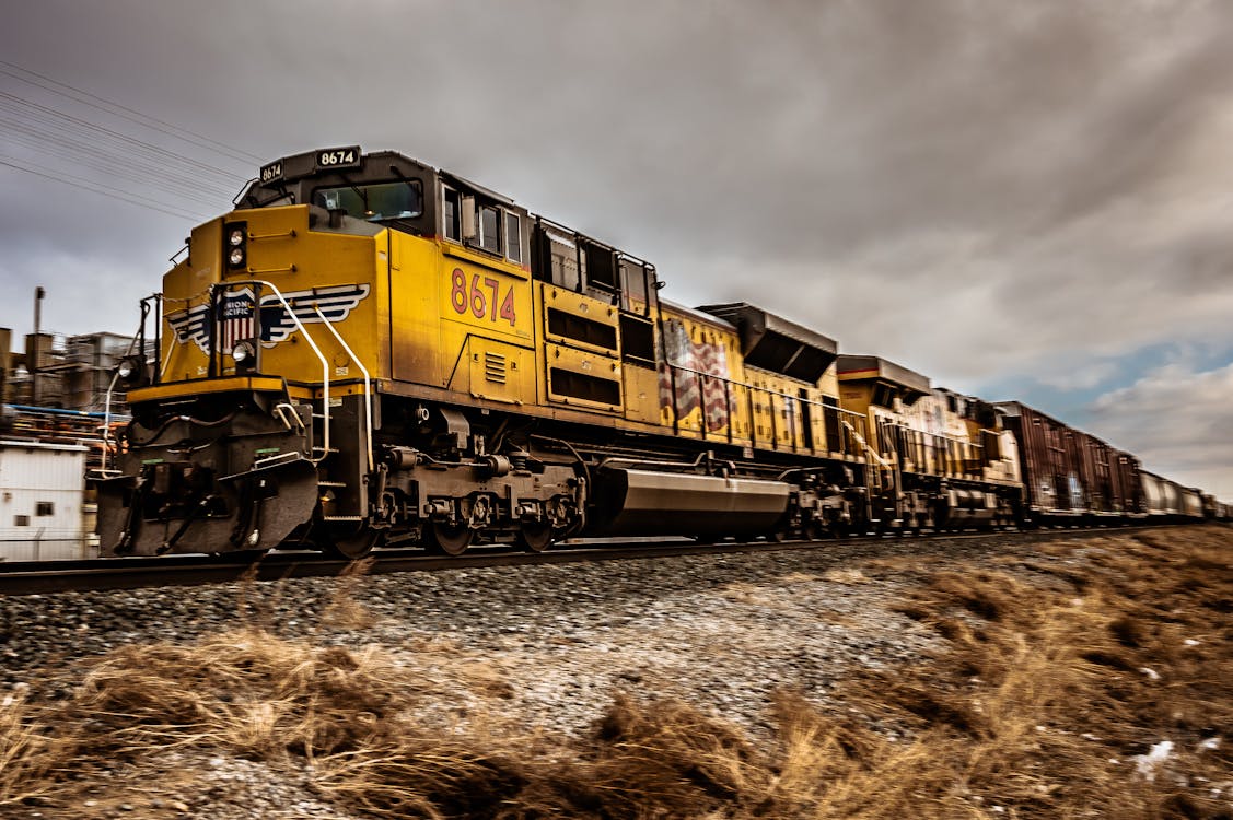 Free Yellow Train Stock Photo