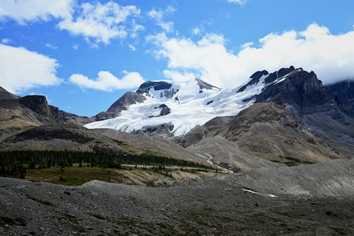 Darmowe zdjęcie z galerii z błękitne niebo, góry, góry lodowcowe