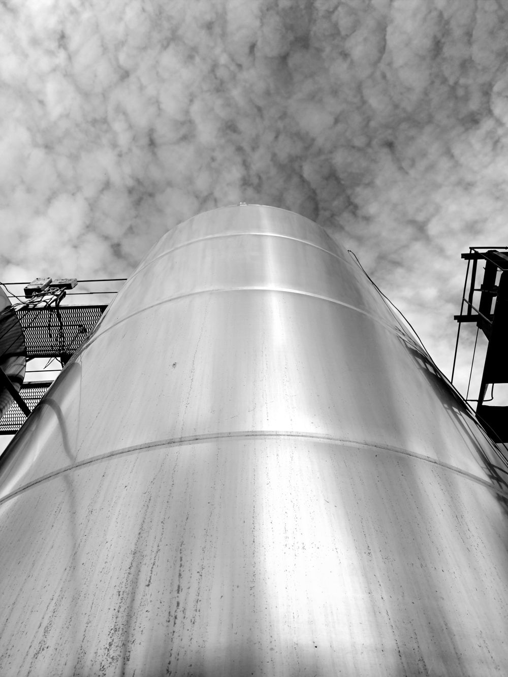 Industrial batching plant silos