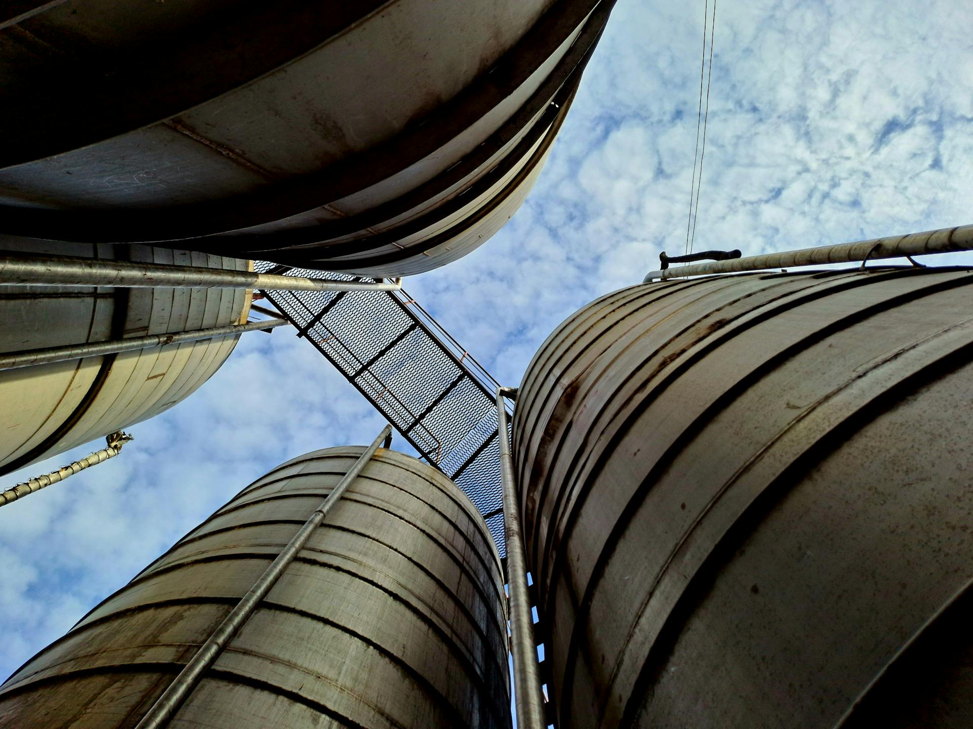 Circular Containers in a Factory