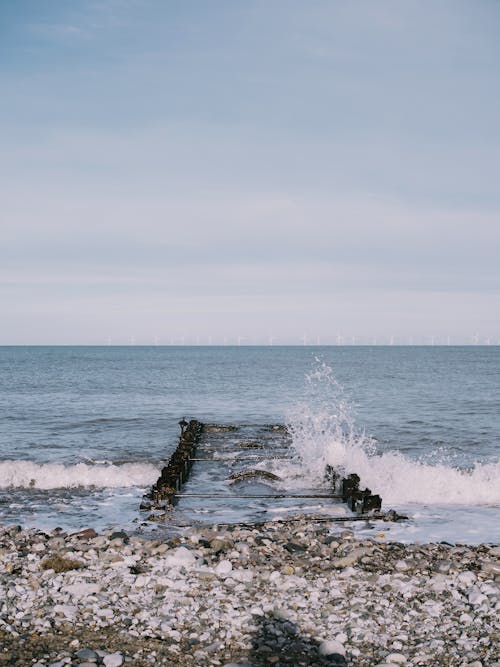 물을 튀기는, 바다, 바다 경치의 무료 스톡 사진