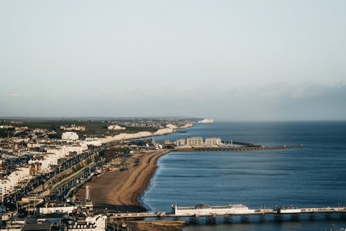 Gratis stockfoto met brighton, copyruimte, dronefoto