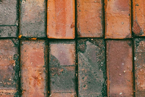 Close-up of Old Dirty Bricks 