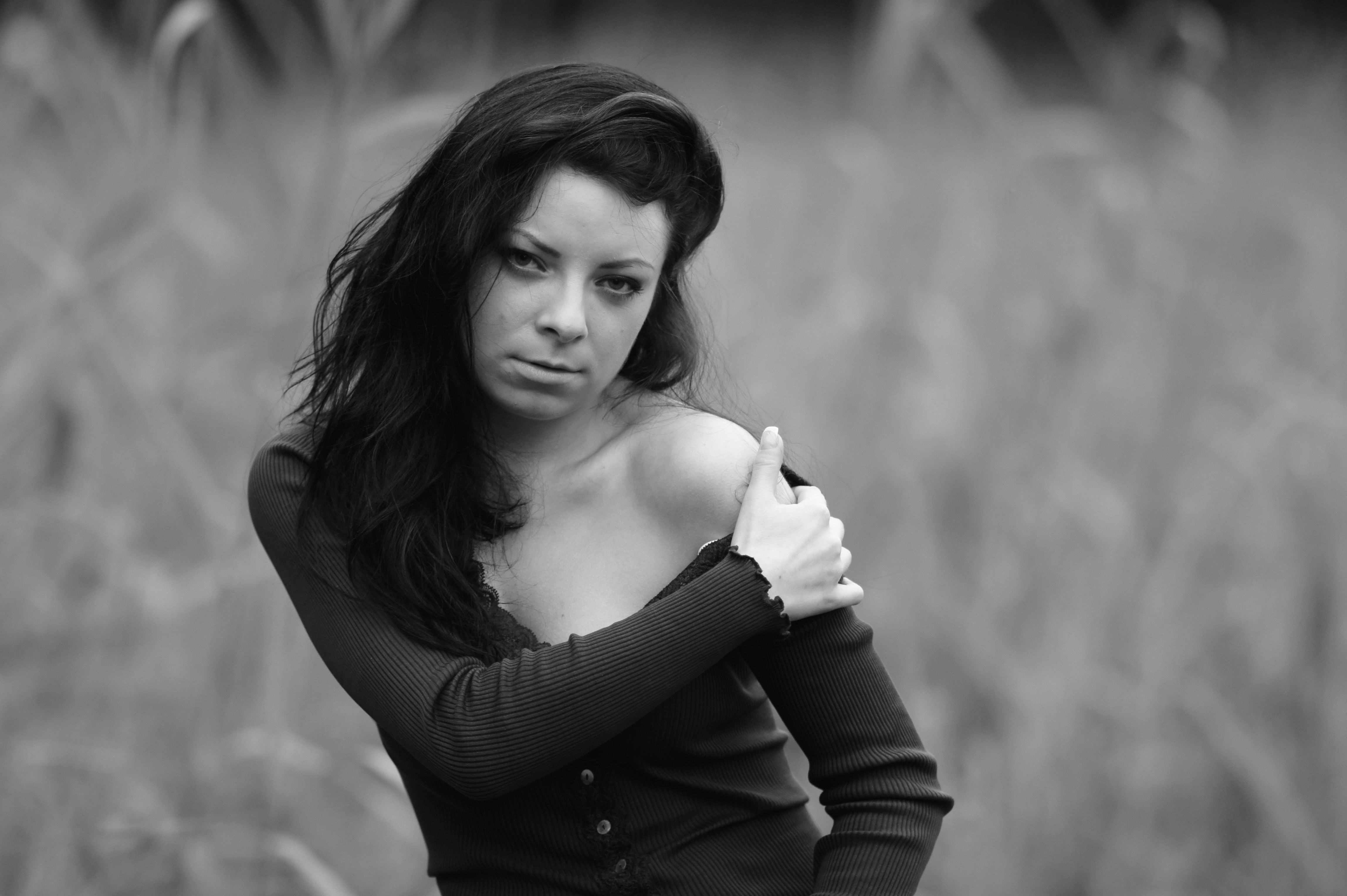 Woman Uncovering Shoulder · Free Stock Photo