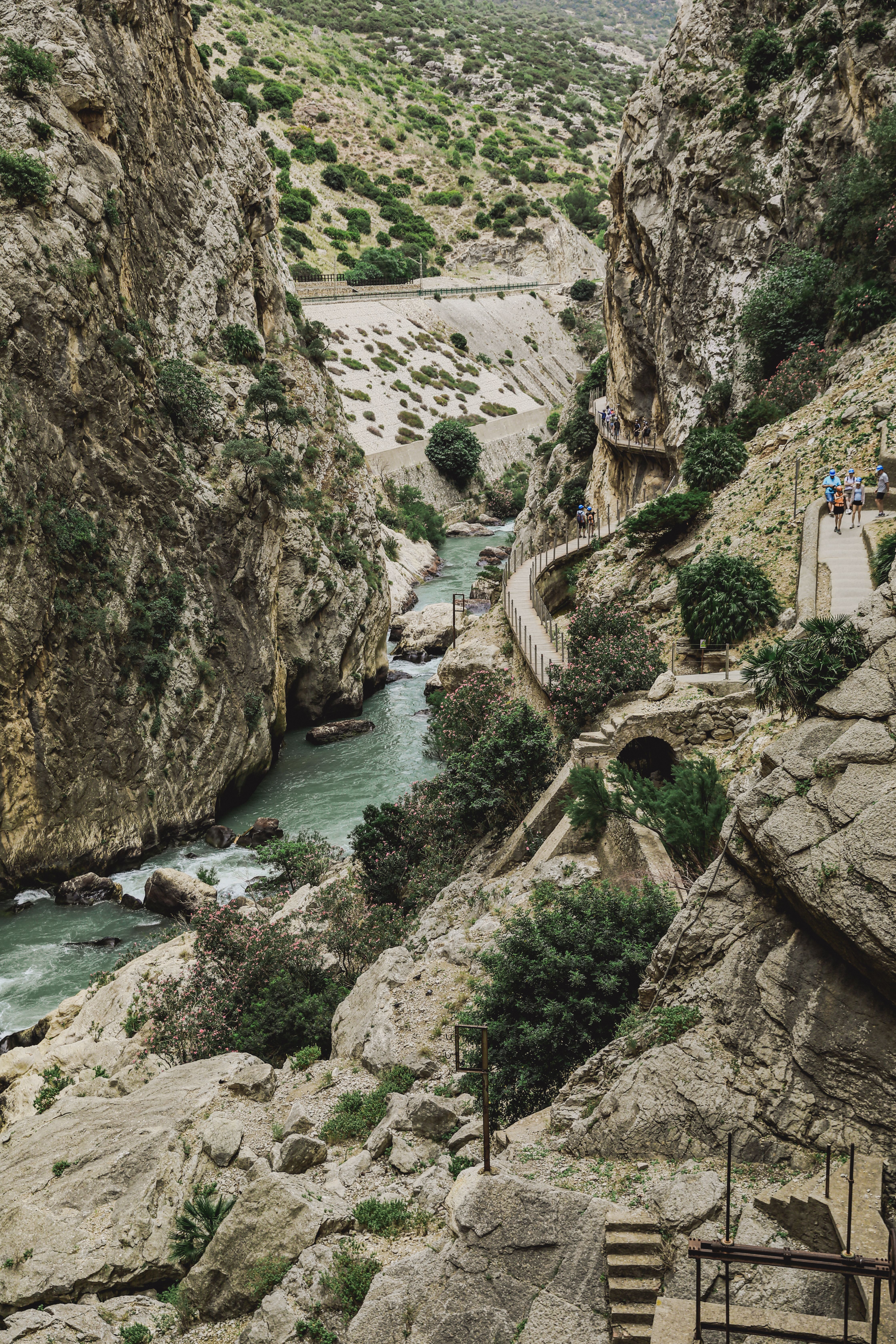 People on the Hiking Trail in Caminito del Rey in Malaga, Spain · Free ...