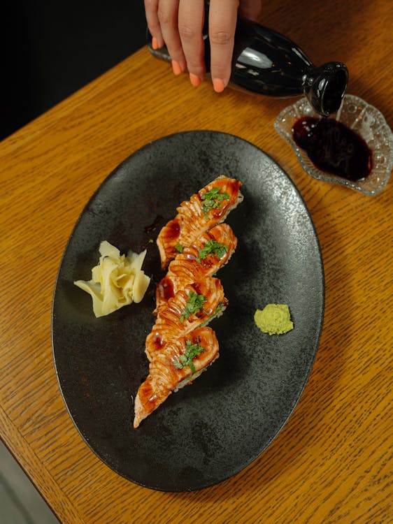Salmon with Soy Sauce · Free Stock Photo