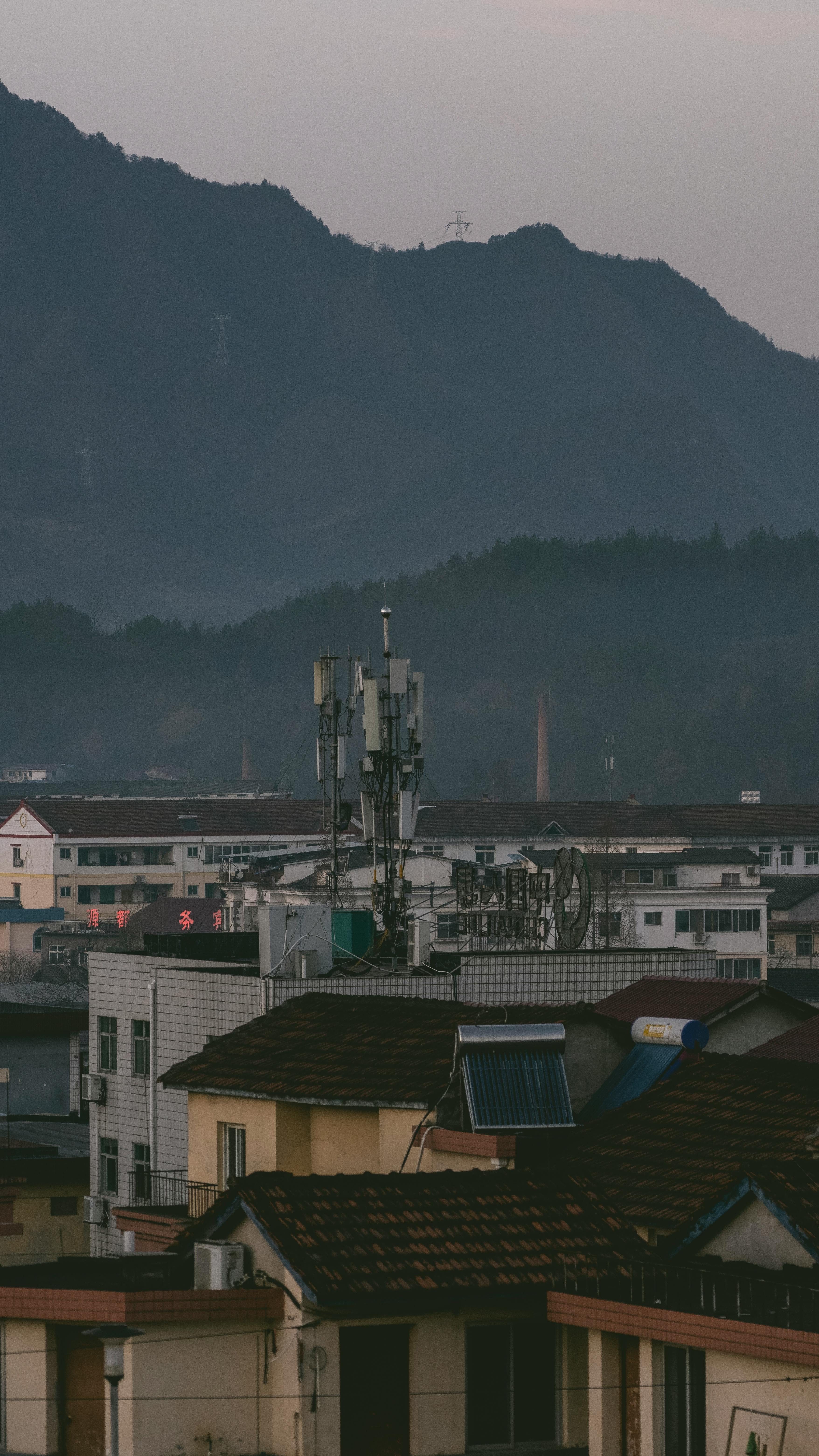 rooftop antenna installation